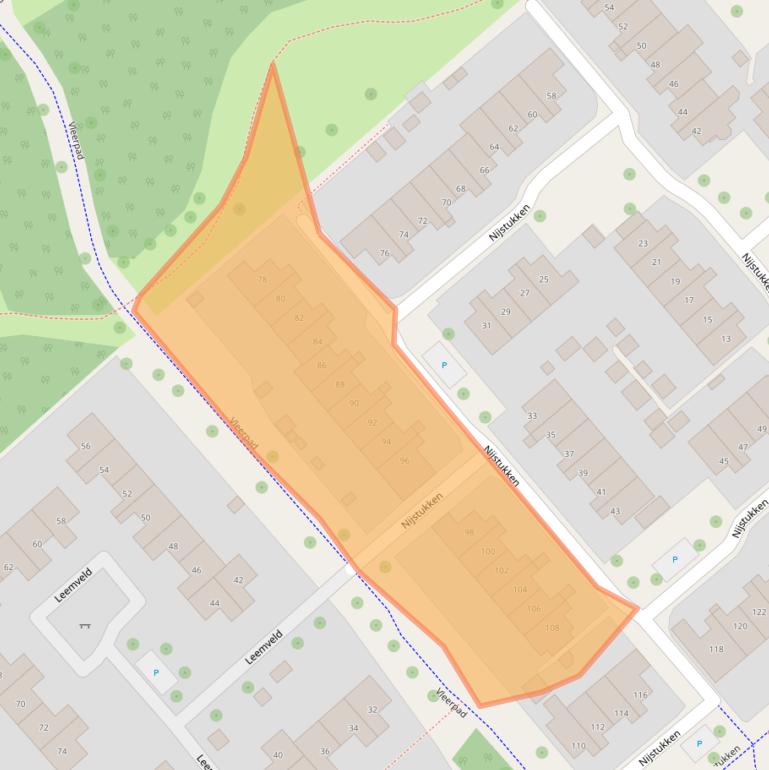 Kaart van postcodegebied 9407KC.