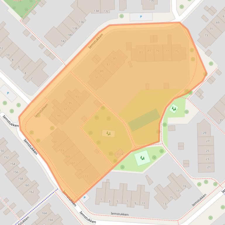 Kaart van postcodegebied 9407KK.
