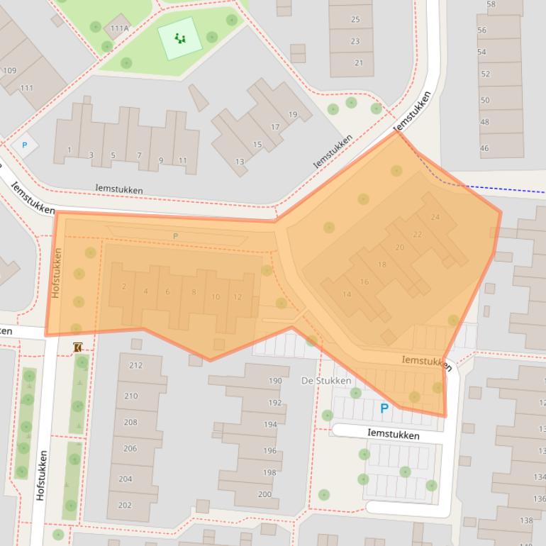 Kaart van postcodegebied 9407KL.
