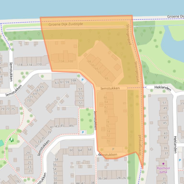 Kaart van postcodegebied 9407KN.