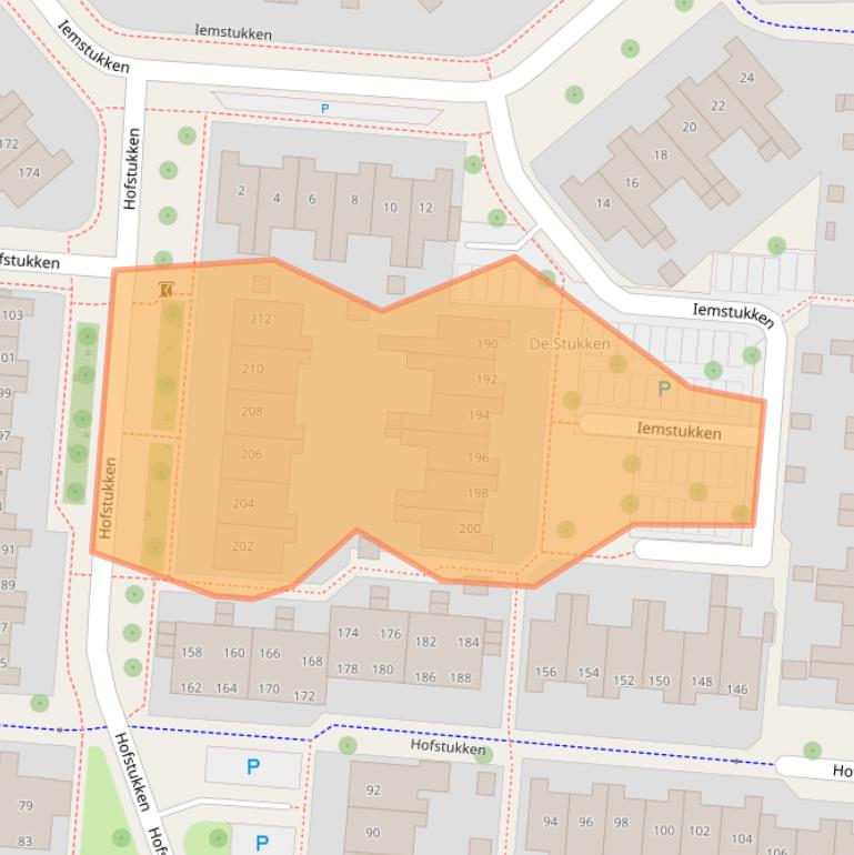 Kaart van postcodegebied 9407LH.