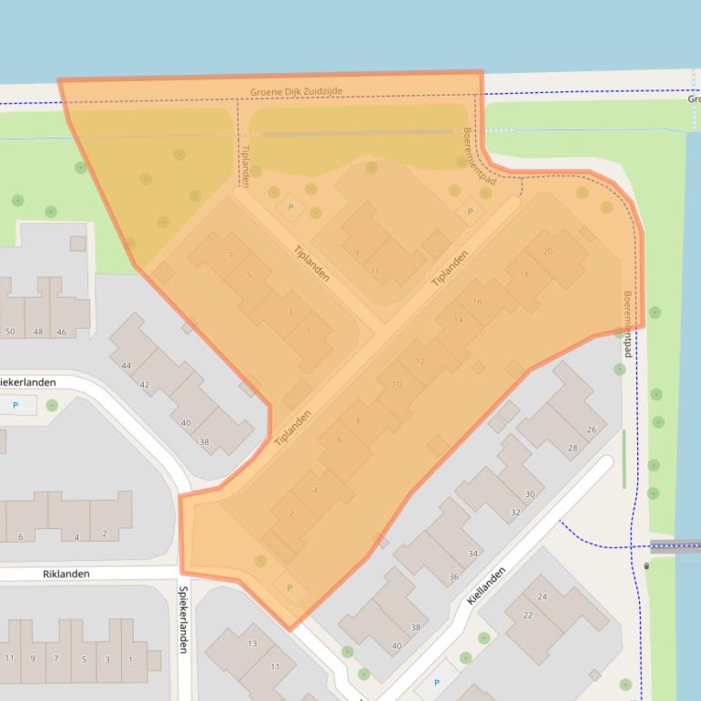 Kaart van postcodegebied 9407PD.