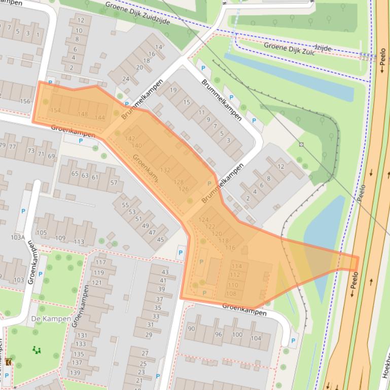 Kaart van postcodegebied 9407RD.