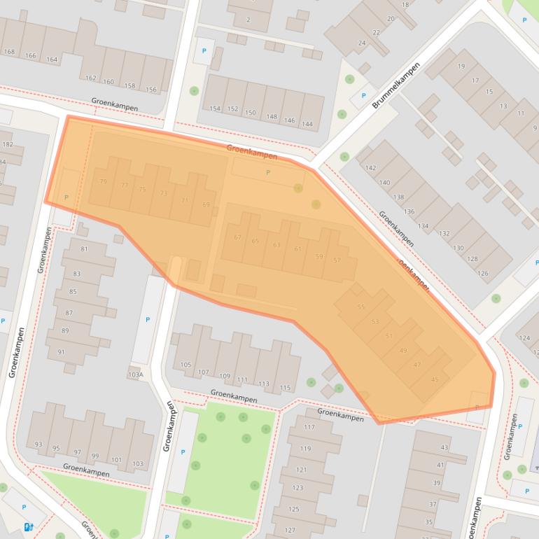 Kaart van postcodegebied 9407RK.