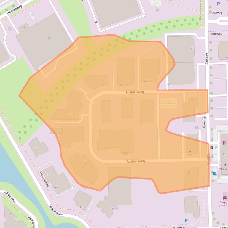 Kaart van postcodegebied 9407TE.