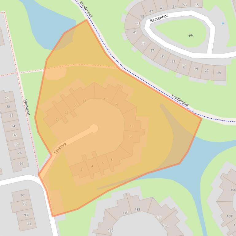 Kaart van postcodegebied 9408AP.