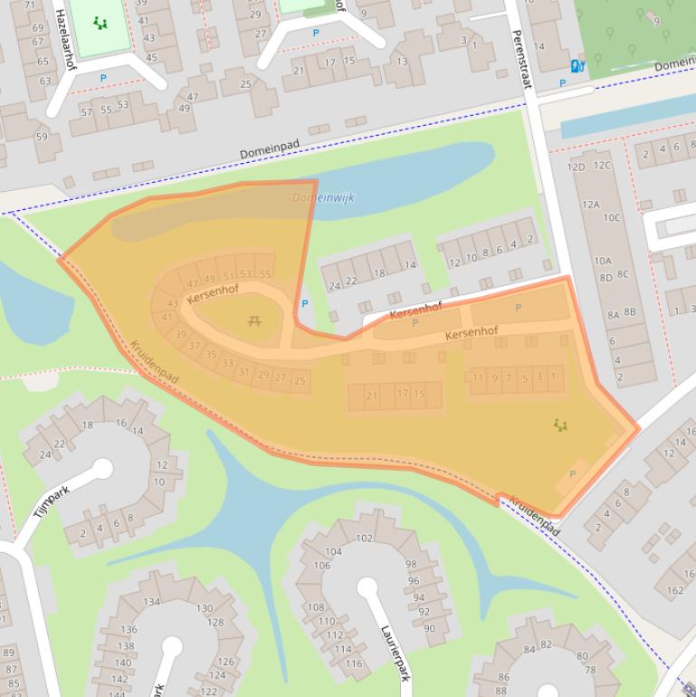 Kaart van postcodegebied 9408AR.