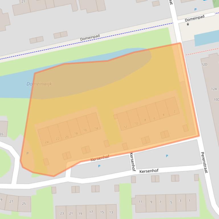 Kaart van postcodegebied 9408AS.
