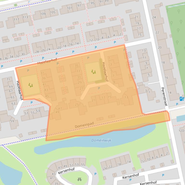 Kaart van postcodegebied 9408AT.