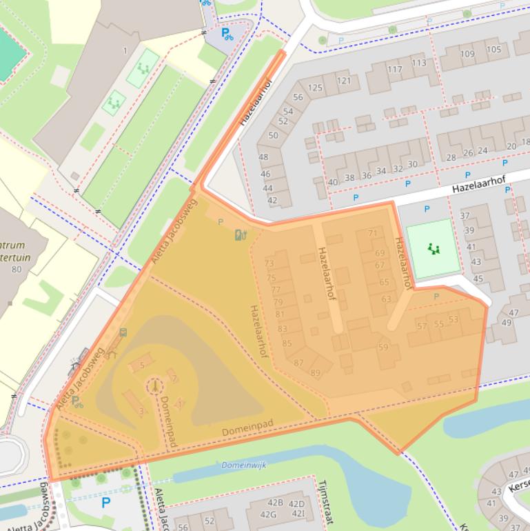 Kaart van postcodegebied 9408AV.