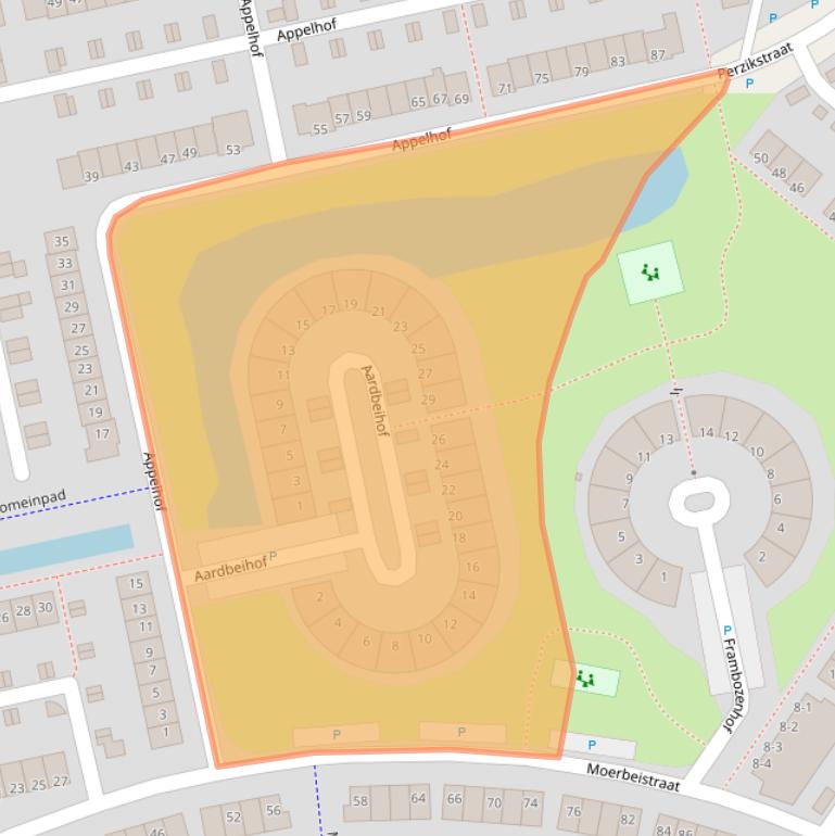 Kaart van postcodegebied 9408BK.