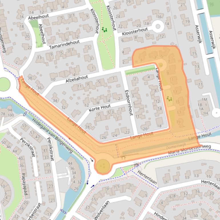 Kaart van postcodegebied 9408DA.