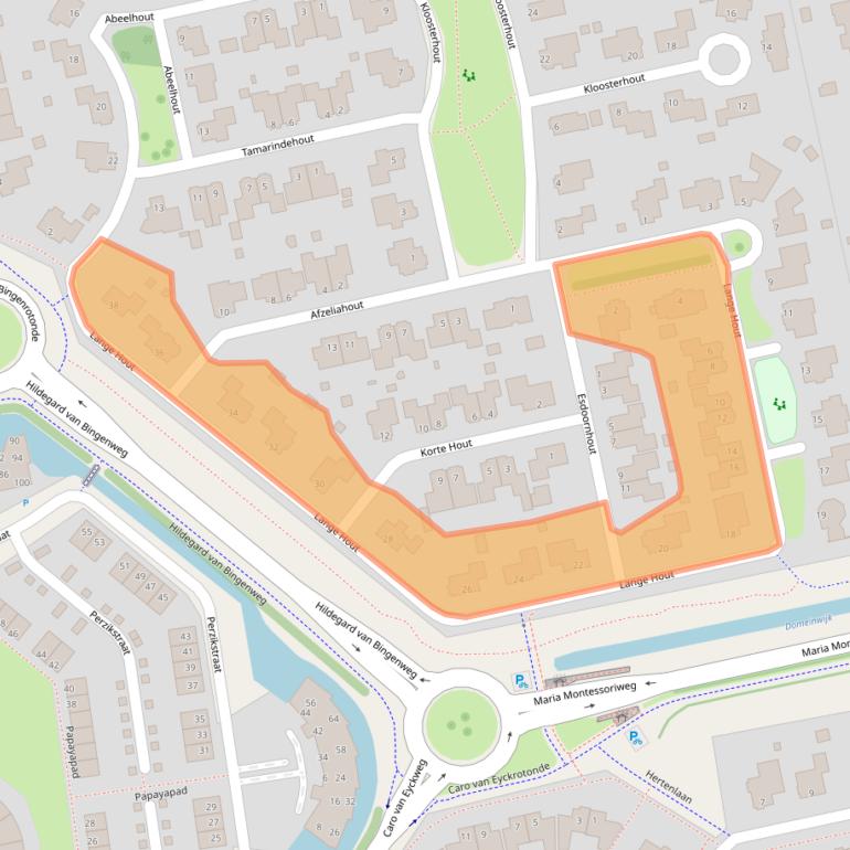 Kaart van postcodegebied 9408DB.