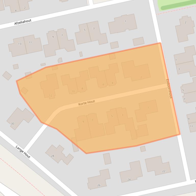 Kaart van postcodegebied 9408DC.