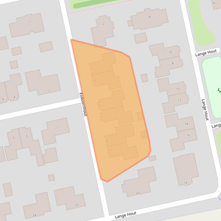 Kaart van postcodegebied 9408DD.
