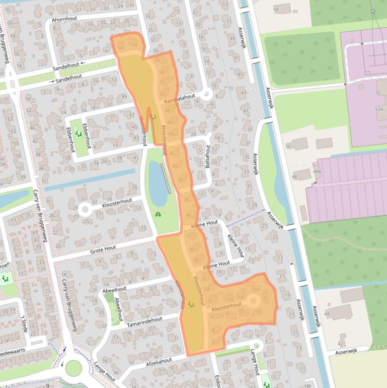 Kaart van postcodegebied 9408DM.