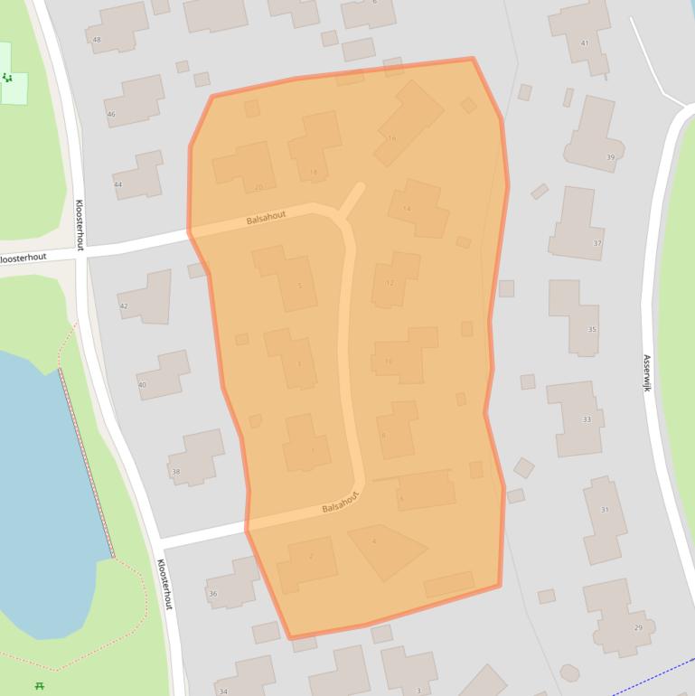 Kaart van postcodegebied 9408DR.