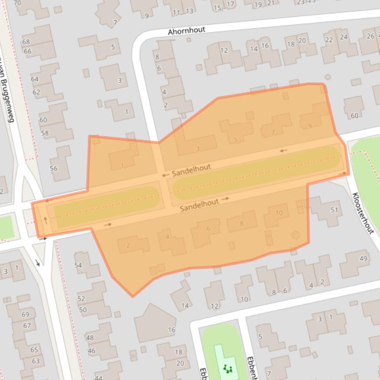 Kaart van postcodegebied 9408DV.