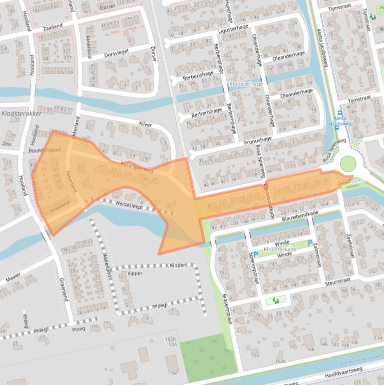 Kaart van postcodegebied 9408ET.