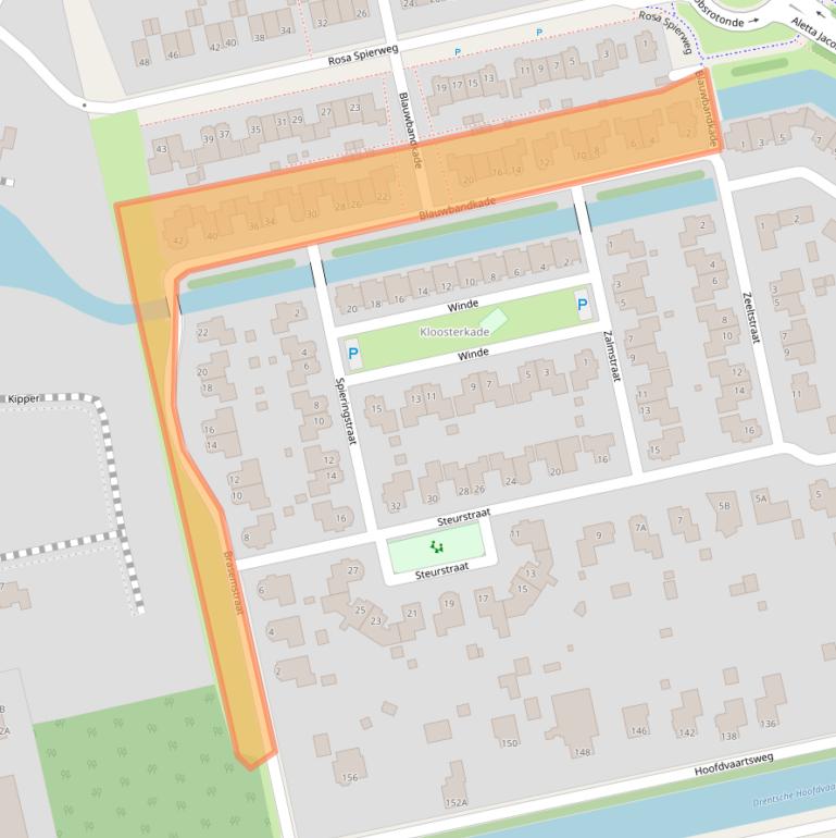 Kaart van postcodegebied 9408EW.