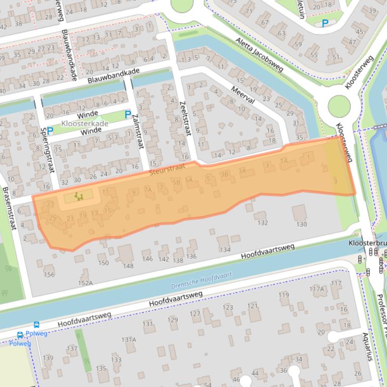 Kaart van postcodegebied 9408GK.