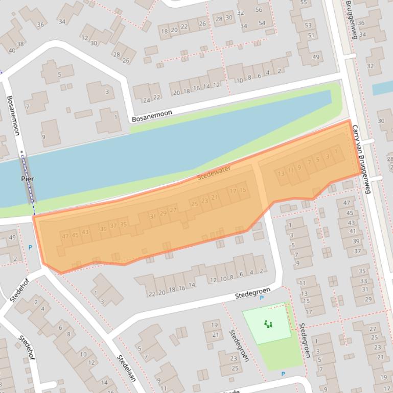 Kaart van postcodegebied 9408HC.