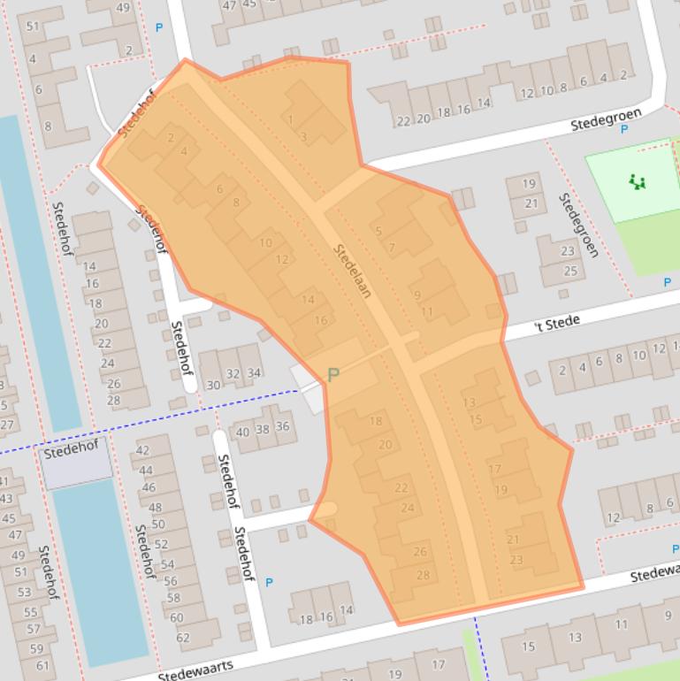 Kaart van postcodegebied 9408HE.