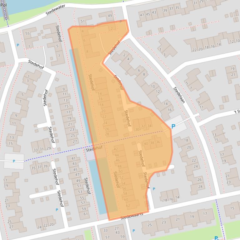 Kaart van postcodegebied 9408HG.