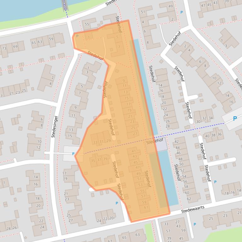 Kaart van postcodegebied 9408HH.