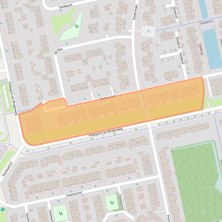 Kaart van postcodegebied 9408HK.