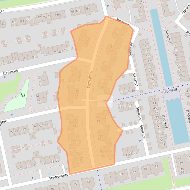 Kaart van postcodegebied 9408HL.