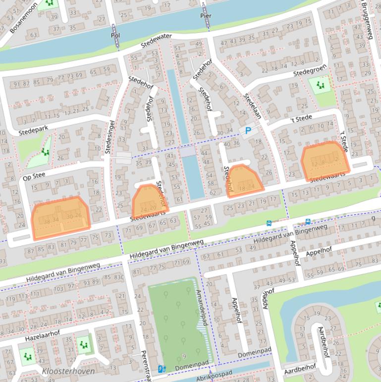 Kaart van postcodegebied 9408HP.