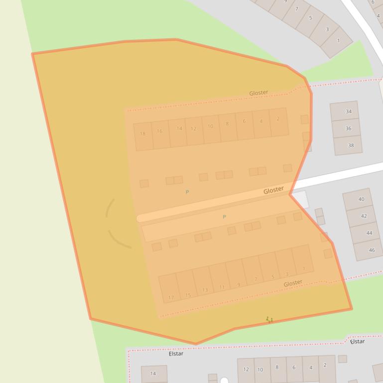 Kaart van postcodegebied 9408JH.