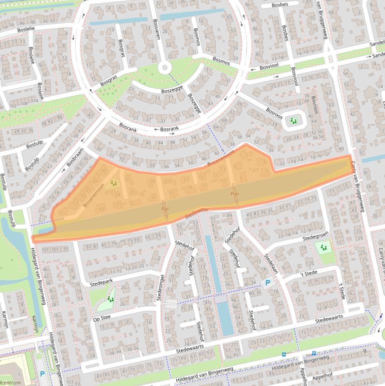 Kaart van postcodegebied 9408LA.
