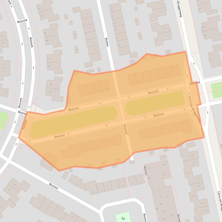Kaart van postcodegebied 9408LL.