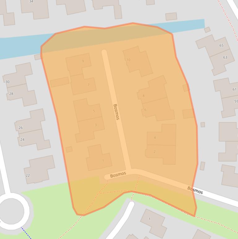 Kaart van postcodegebied 9408LN.