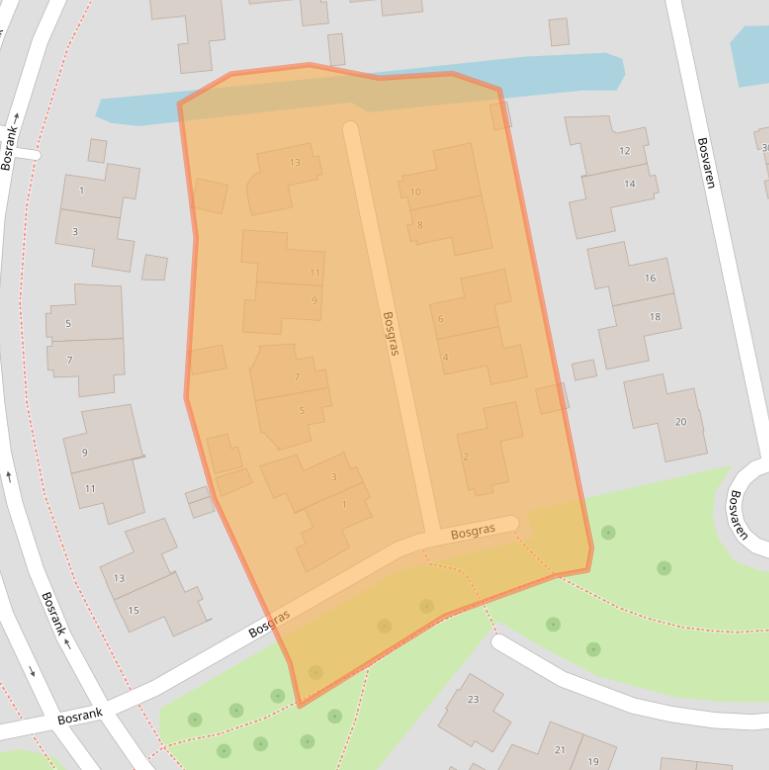 Kaart van postcodegebied 9408LS.