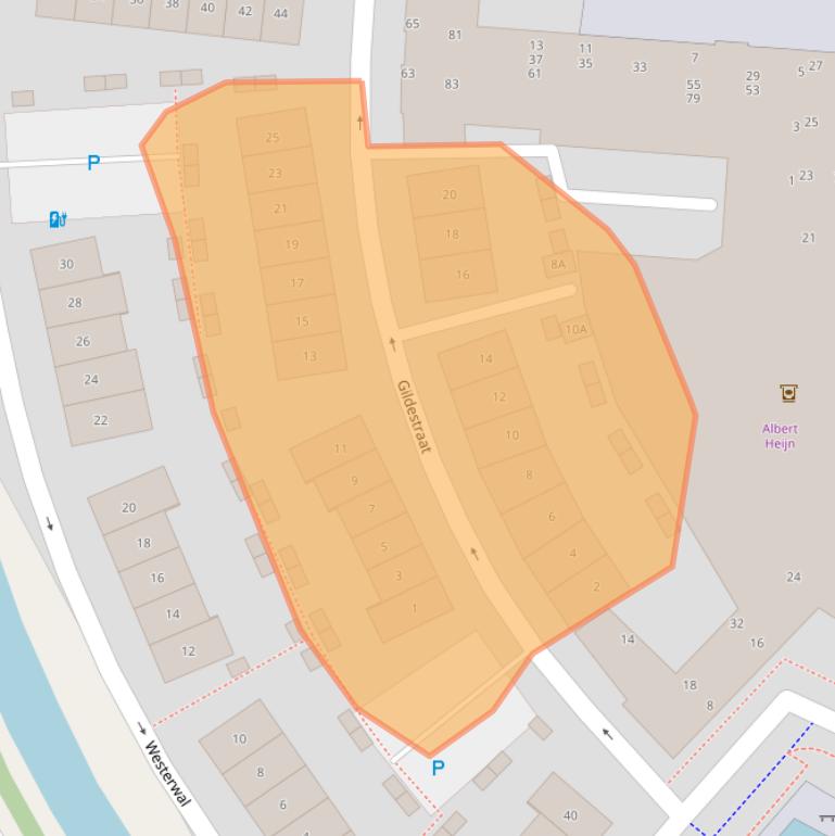 Kaart van postcodegebied 9408MJ.