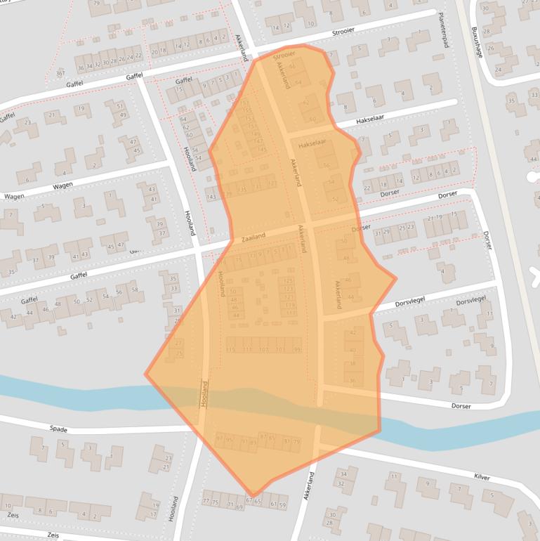 Kaart van postcodegebied 9408RA.