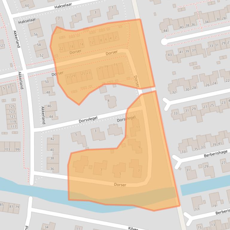 Kaart van postcodegebied 9408RJ.