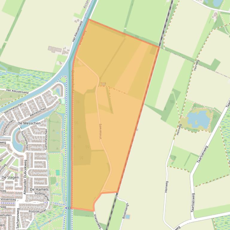 Kaart van postcodegebied 9409TW.