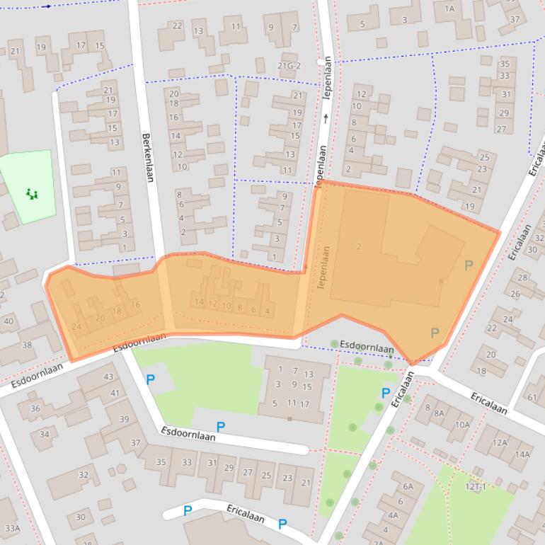 Kaart van postcodegebied 9411AV.