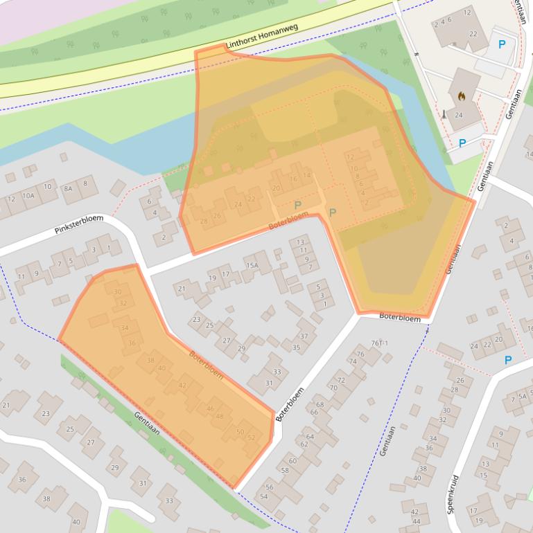 Kaart van postcodegebied 9411CD.