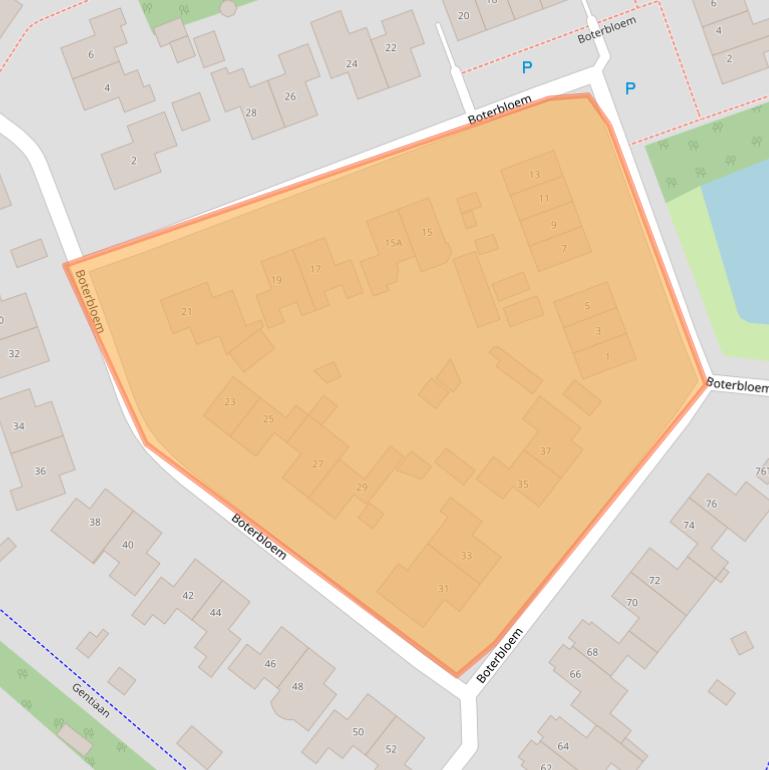 Kaart van postcodegebied 9411CG.