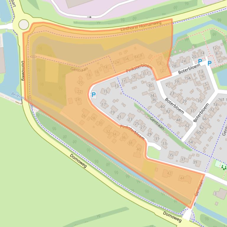 Kaart van postcodegebied 9411CH.