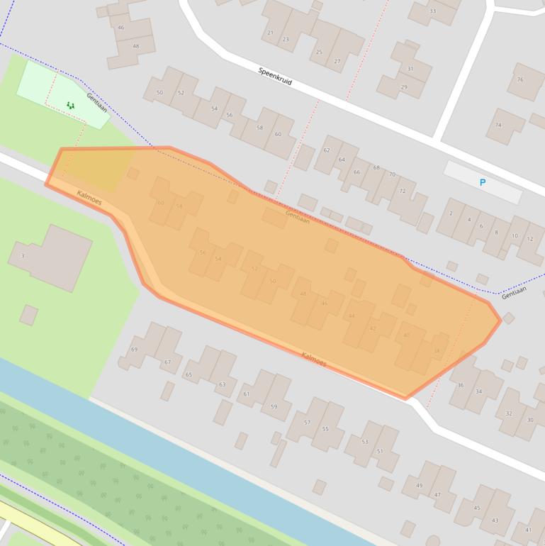 Kaart van postcodegebied 9411CN.