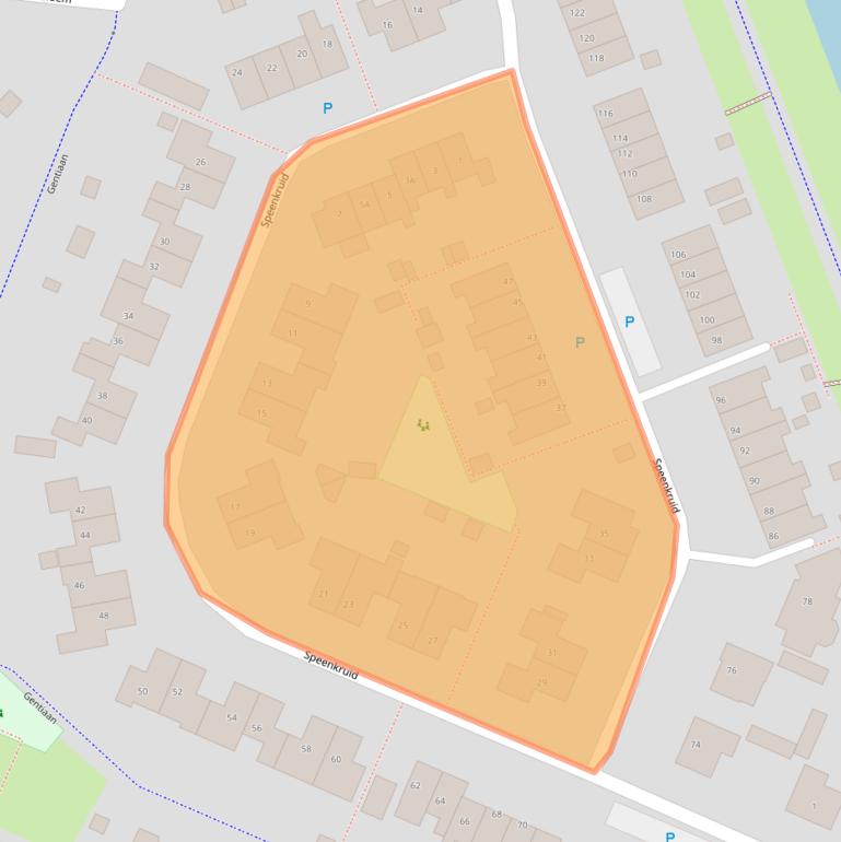 Kaart van postcodegebied 9411CX.