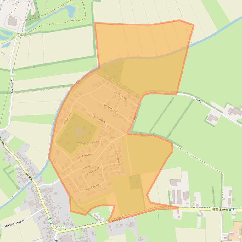 Kaart van postcodegebied 9411DA.