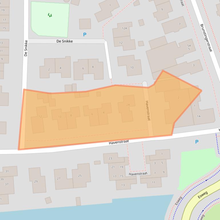 Kaart van postcodegebied 9411EB.