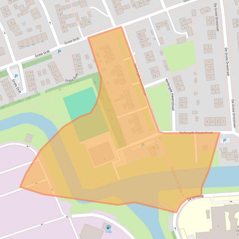 Kaart van postcodegebied 9411EE.